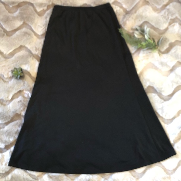 🔴 Gothic Emo Punk Long Black Maxi Skirt w/ Zip M - Picture 6 of 6
